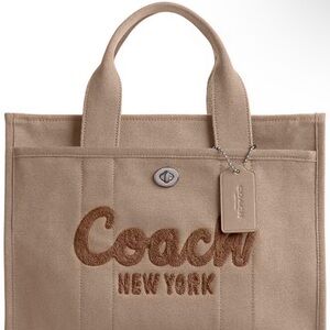 Coach (Dark Natural) Cargo Canvas Medium Tote/Bag/Purse